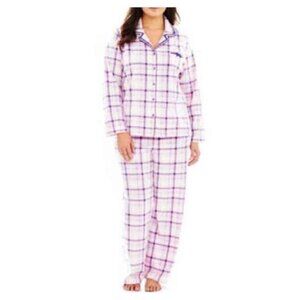 Earth Angels Womens Fleece Pajama Set Size 3X Top & Pants 2 Piece Cozy NWT